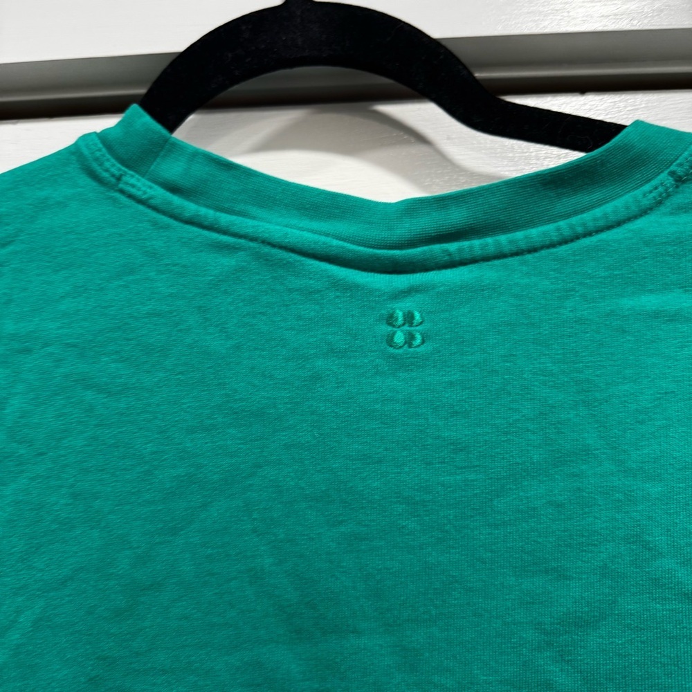 Sweaty Betty After Class Split Sweatshirt Green Small US 6 Activewear Athletic‎ - Picture 10 of 11